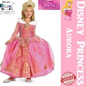 Disney Princess Storybook Aurora Prestige Costume Child XS(3T-4T)M(7-8)🆕😮‍💨🚚
